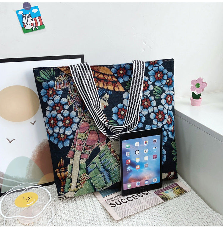 RETRO WOMEN DESIGN TOTE BAG