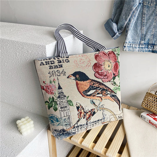 RETRO ANIMAL TOTE BAG