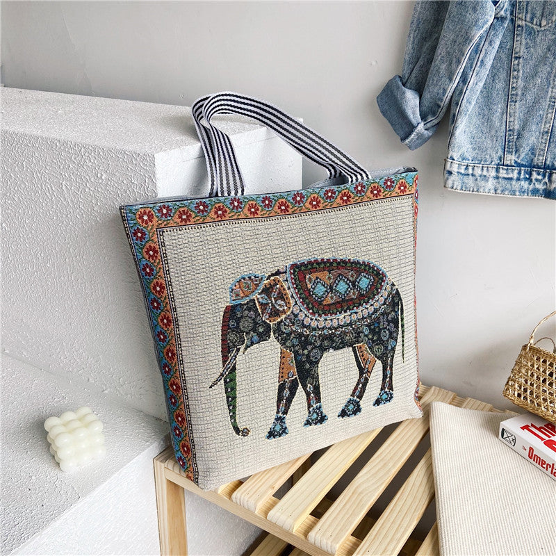 RETRO ANIMAL TOTE BAG