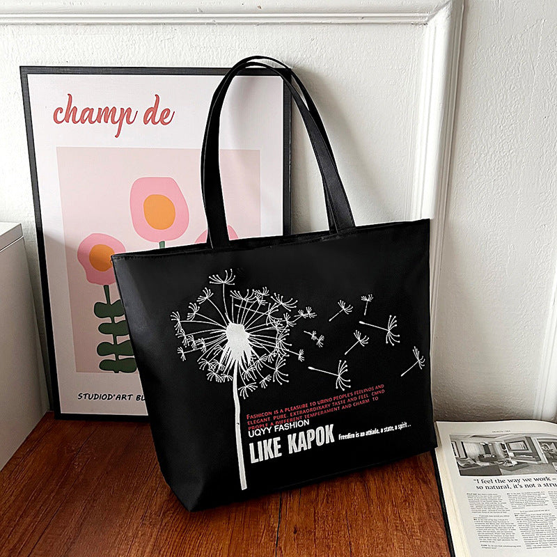 CANVAS BLACK TOTE BAG