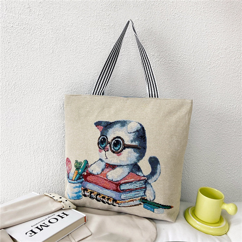 RETRO ANIMAL TOTE BAG