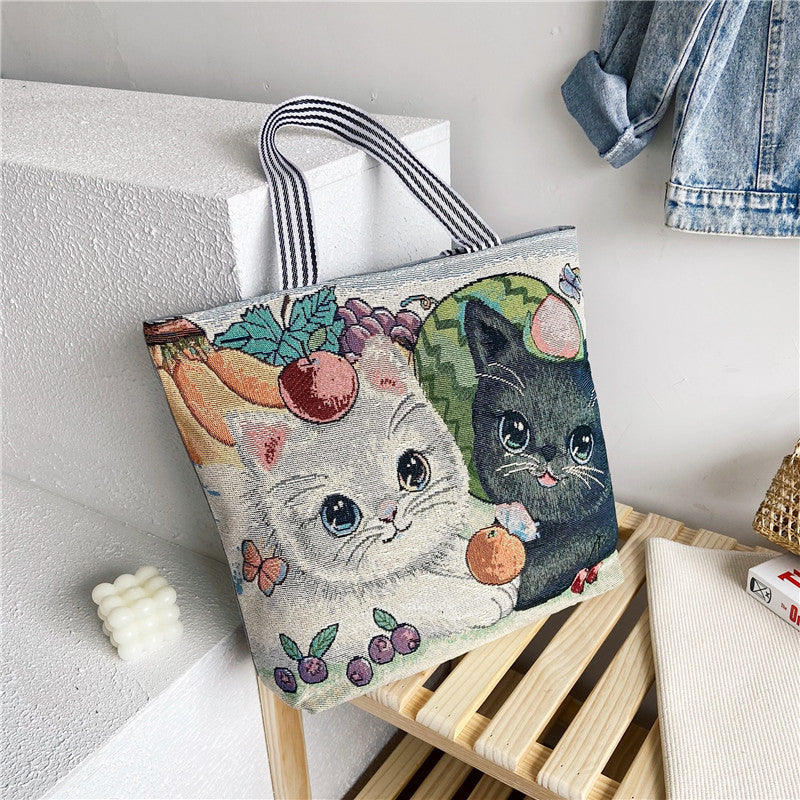 RETRO ANIMAL TOTE BAG