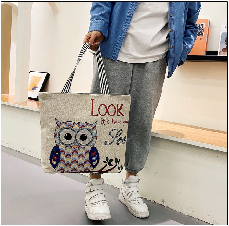 RETRO ANIMAL TOTE BAG