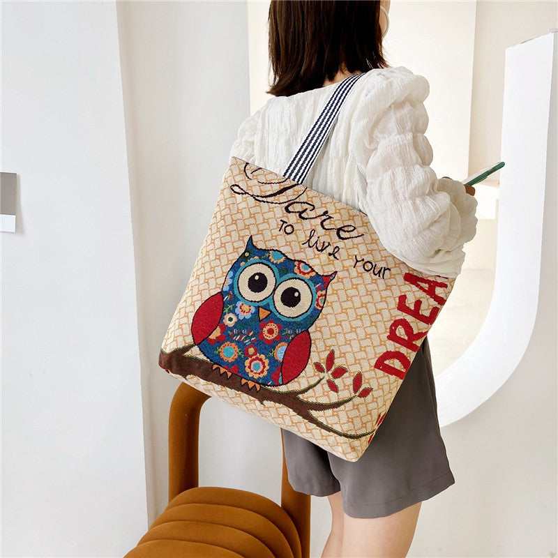 RETRO ANIMAL TOTE BAG