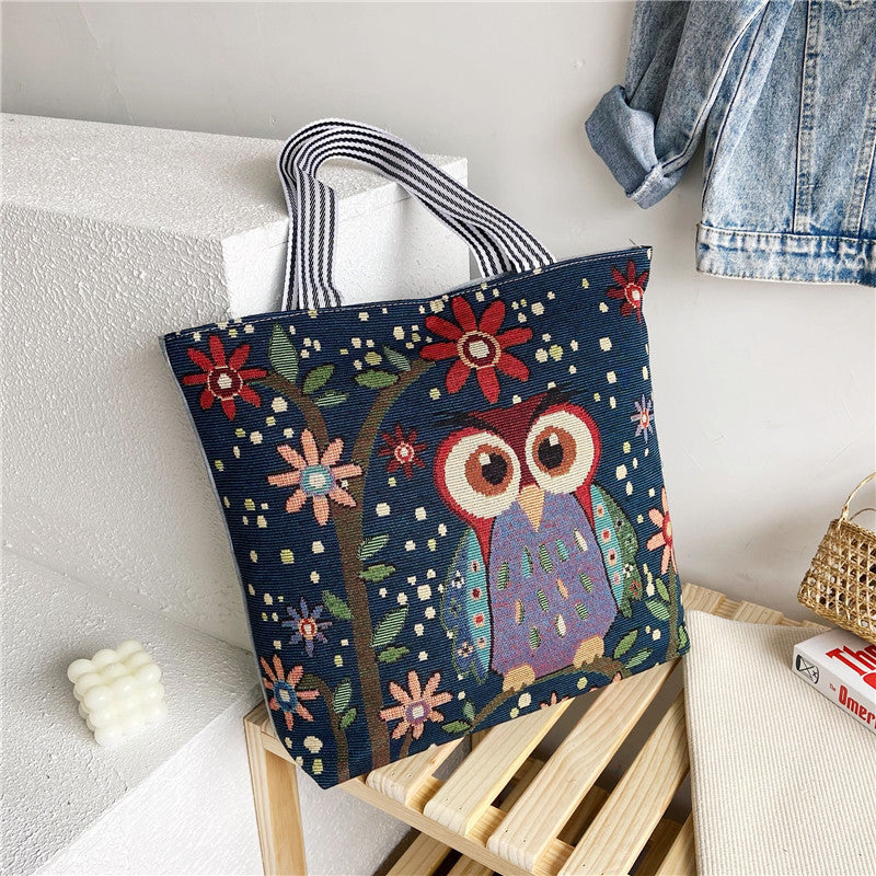 RETRO ANIMAL TOTE BAG