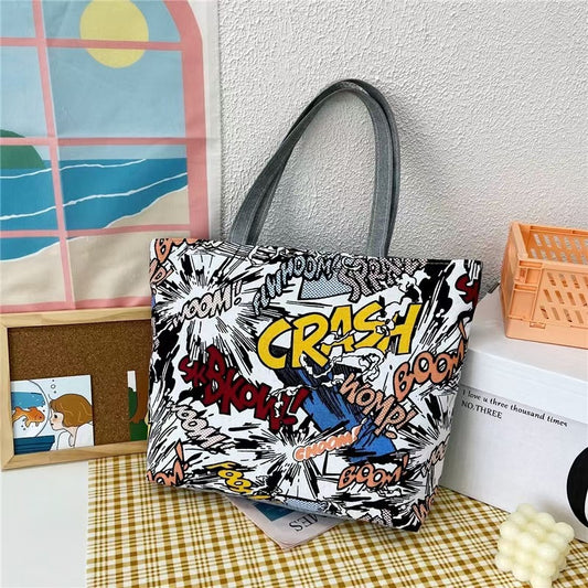 COLORFUL CANVAS TOTE BAG