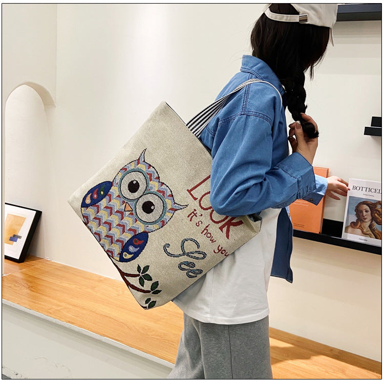 RETRO ANIMAL TOTE BAG