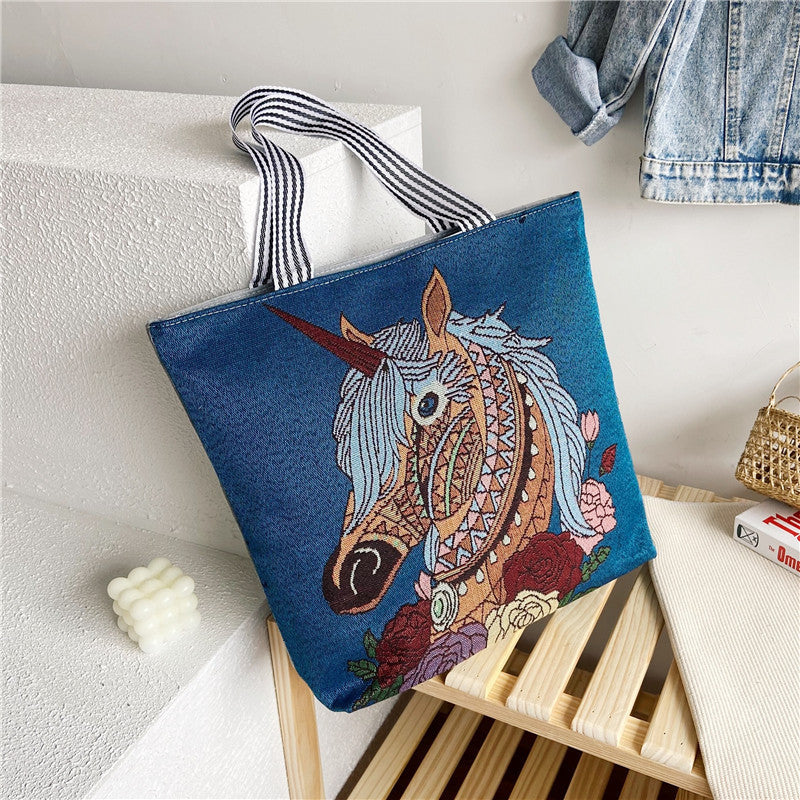 RETRO ANIMAL TOTE BAG