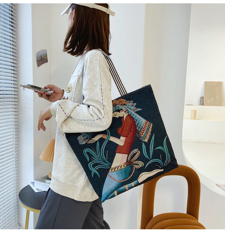 RETRO WOMEN DESIGN TOTE BAG