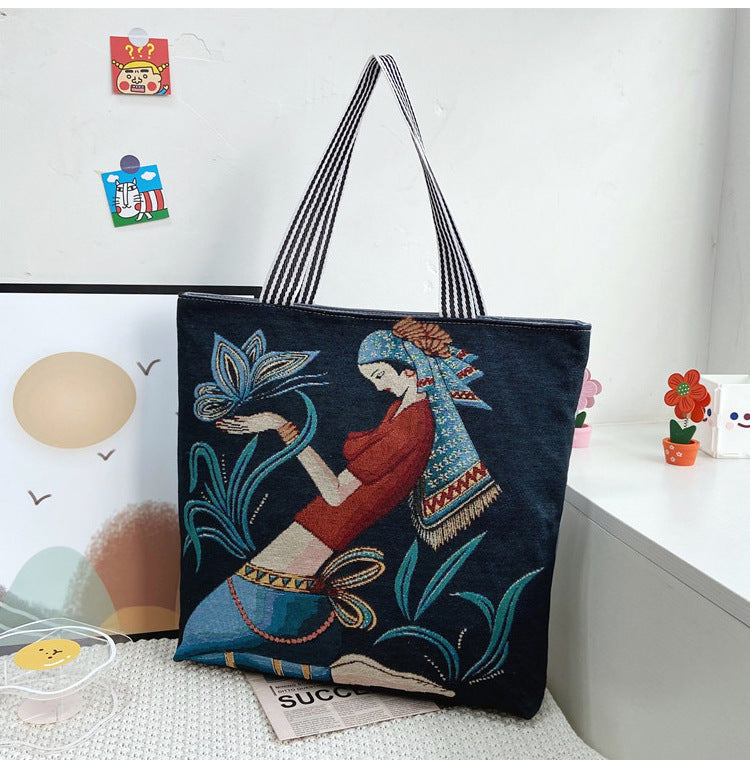 RETRO WOMEN DESIGN TOTE BAG