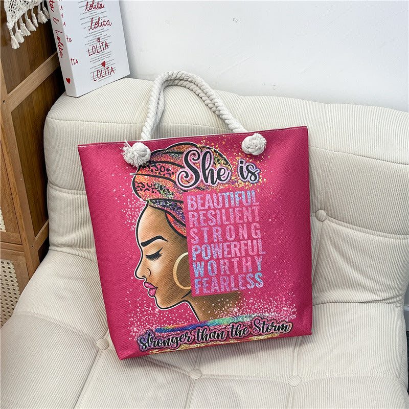 2. Rubina Large Tote Bag (Double Sided)