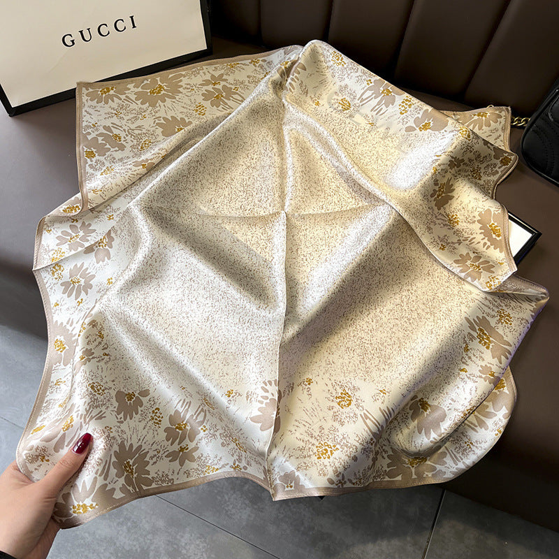 (70CM X 70CM) SILK SCARF BERRY