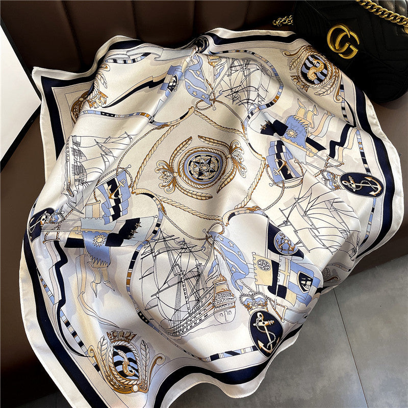 (70CM X 70CM) SILK SCARF BERRY