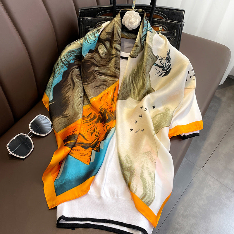 (90cm x 90cm) Silk Scarf