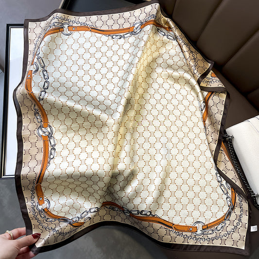 (70CM X 70CM) SILK SCARF BERRY