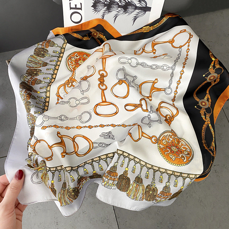 (70CM X 70CM) SILK SCARF BERRY