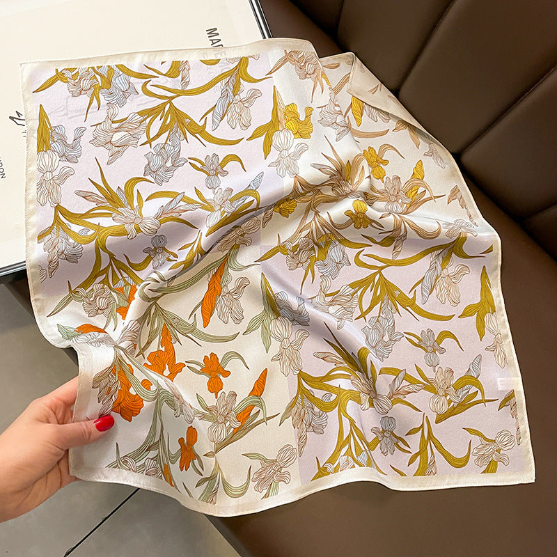 (70CM X 70CM) SILK SCARF BERRY