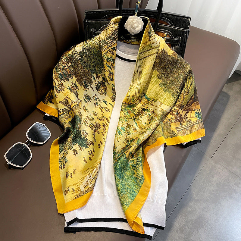 (90cm x 90cm) Silk Scarf