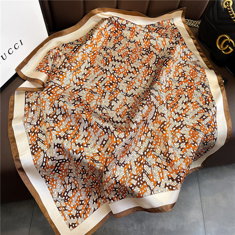 (70CM X 70CM) SILK SCARF BERRY