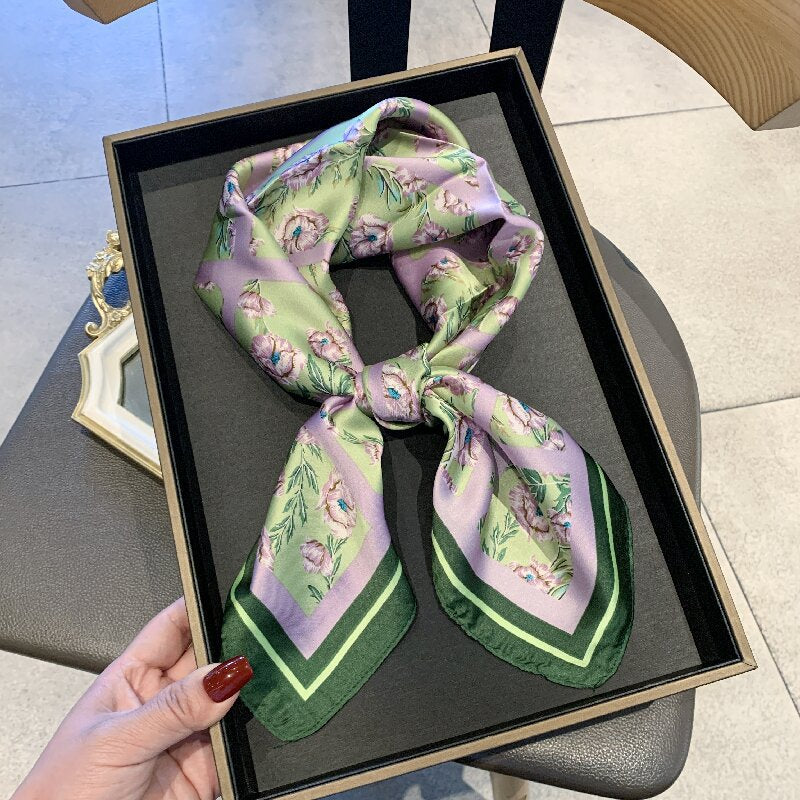 (70CM X 70CM) SILK SCARF GUAVA