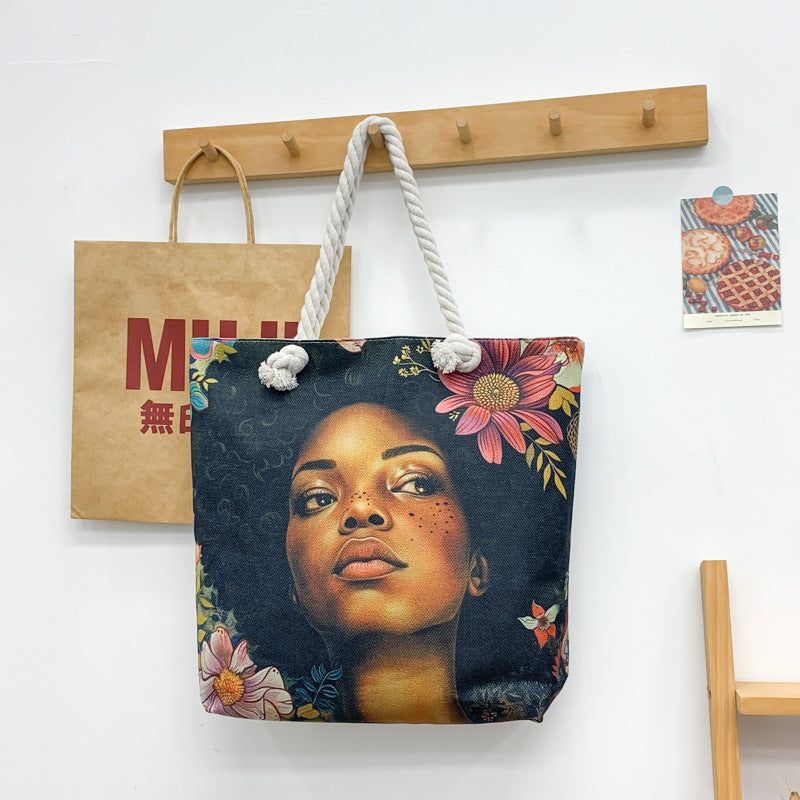 1. Black Beauty Double Sided Tote Bag