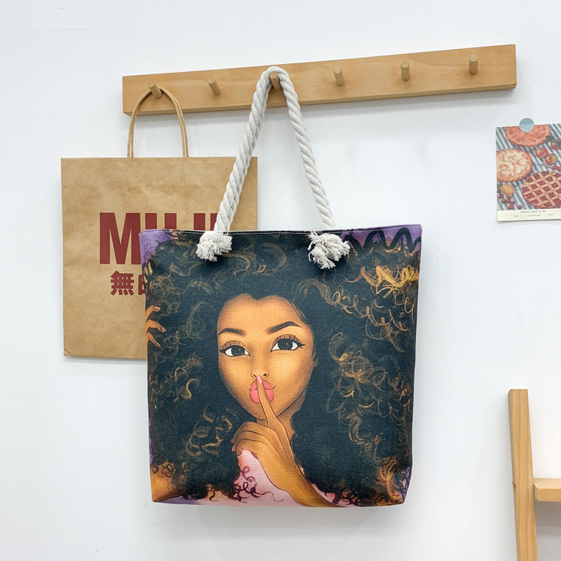 1. Black Beauty Double Sided Tote Bag