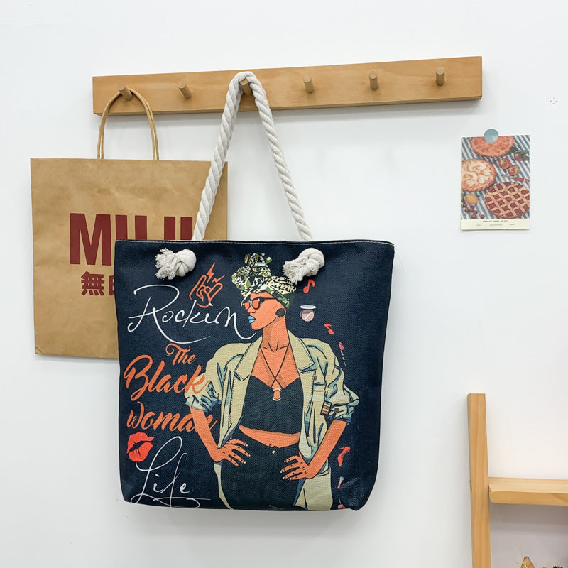 1. Black Beauty Double Sided Tote Bag