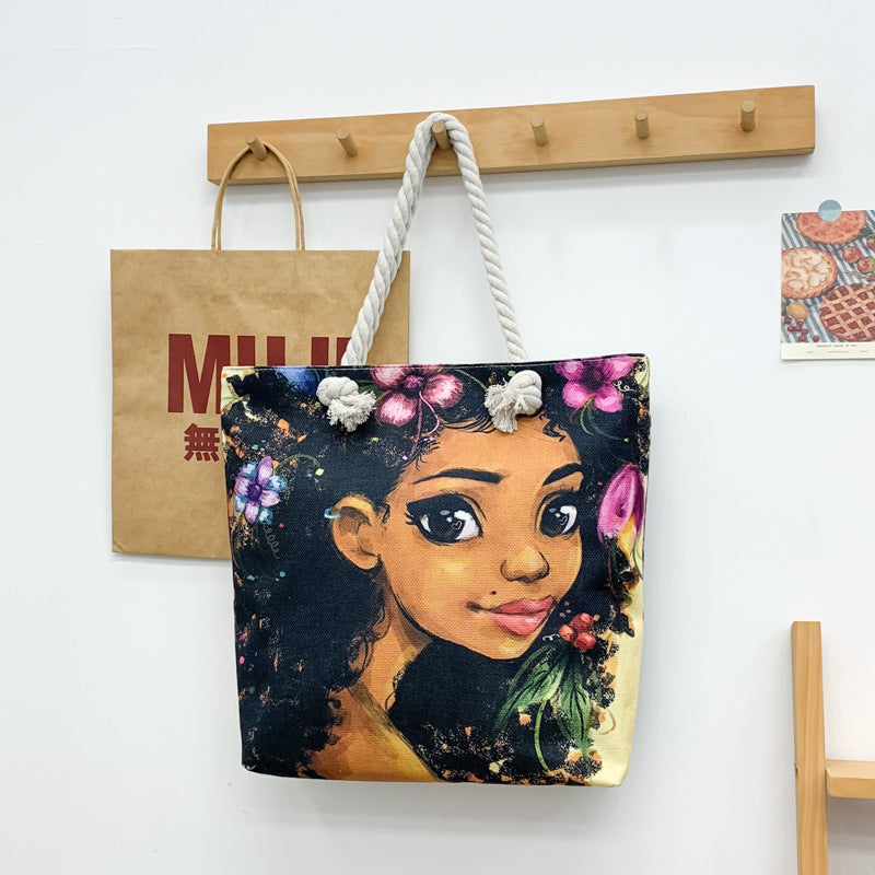 1. Black Beauty Double Sided Tote Bag